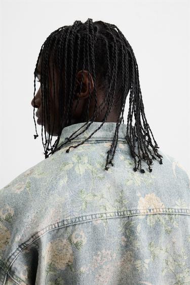 FLORAL PRINT DENIM JACKET - Multicoloured by Zara - Image 4