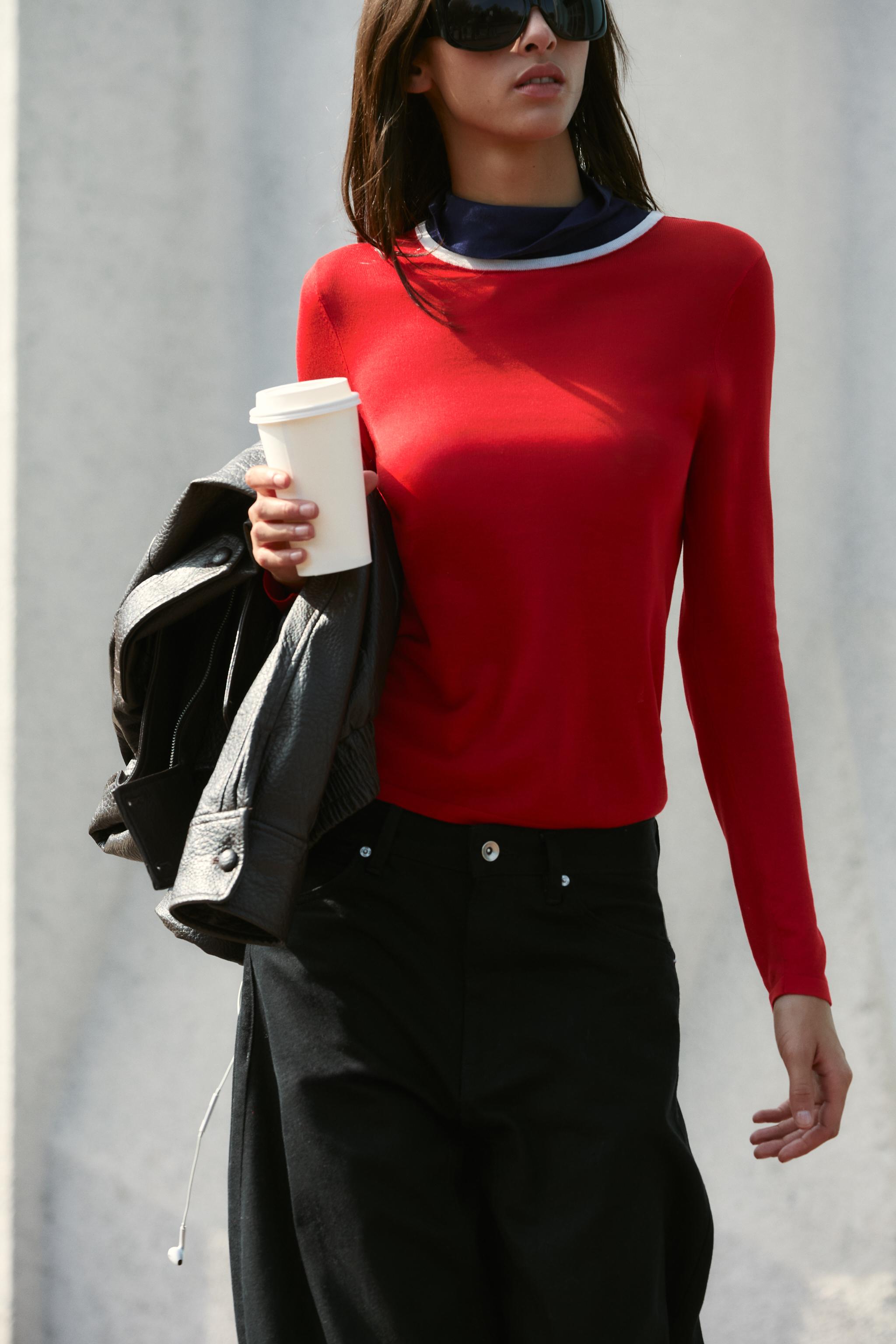COMBINED KNIT SWEATER