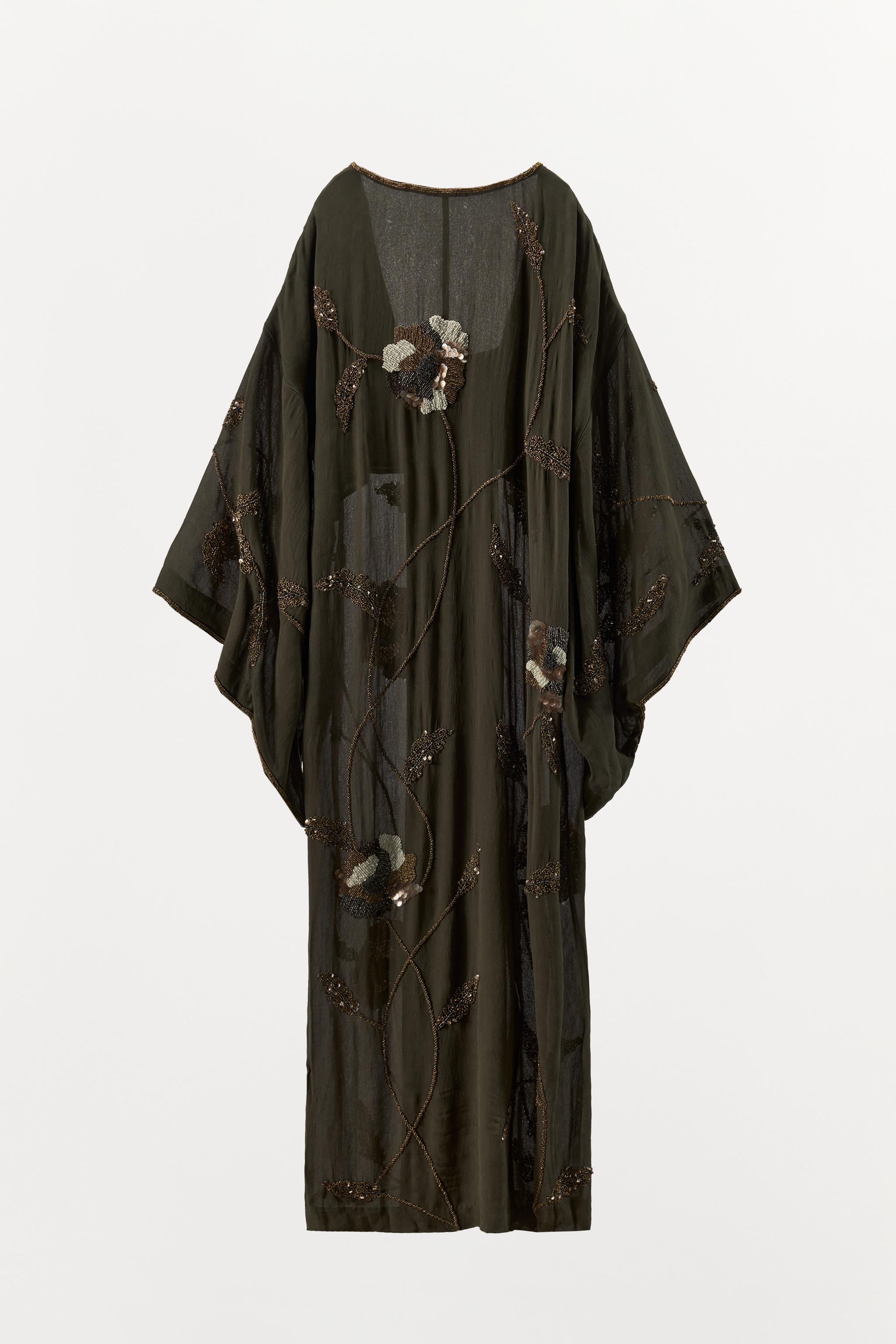 LIMITED EDITION JACQUARD EMBROIDERED DRESS WITH BEADING