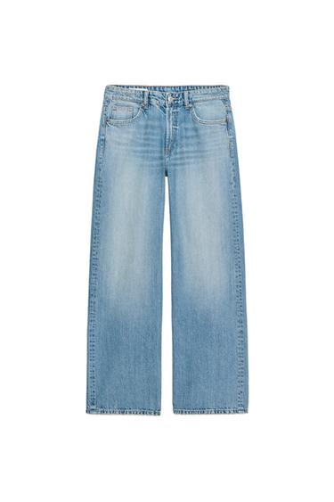 JEANS TRF RECTOS TIRO MEDIO - Azul medio de Zara