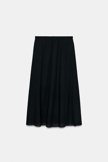 ZW COLLECTION LONG SKIRT - Black by Zara - Image 6