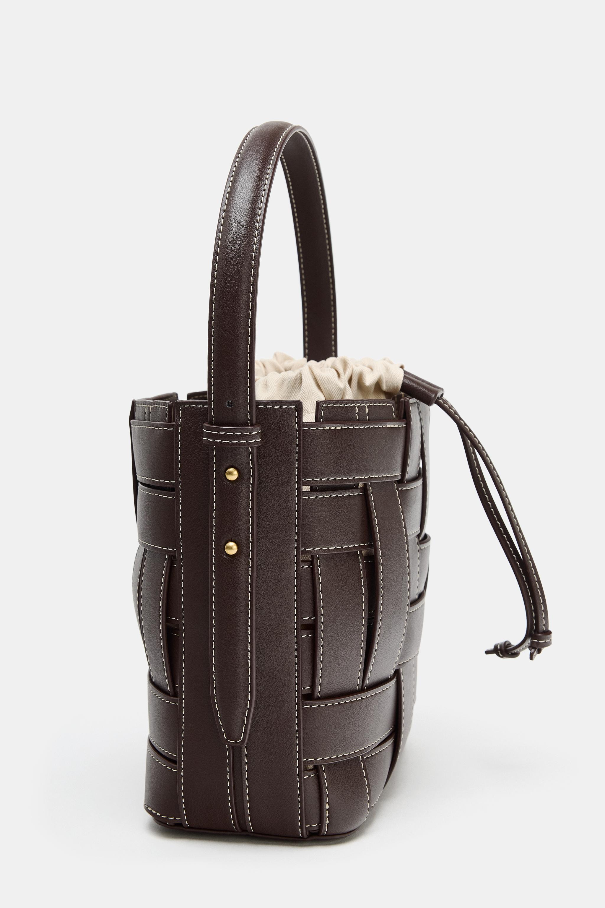 WOVEN CROSSBODY BAG - Brown | ZARA Canada