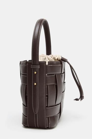 SAC BANDOULIÈRE TRESSÉ - Marron de Zara - Image 3