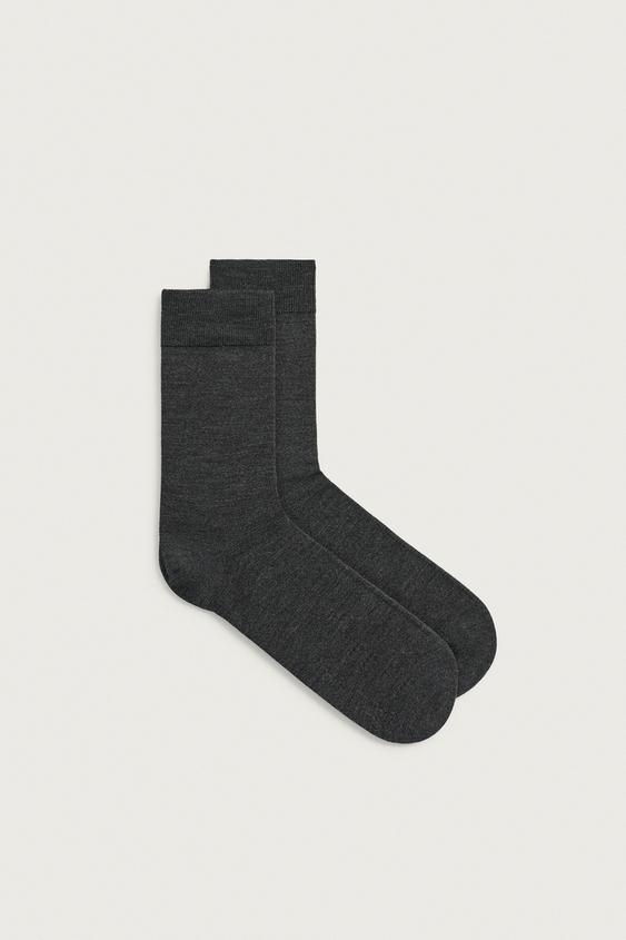 CALCETINES ESTRUCTURA LIGERA PACK 2 - Gris de Zara - Imagen 0