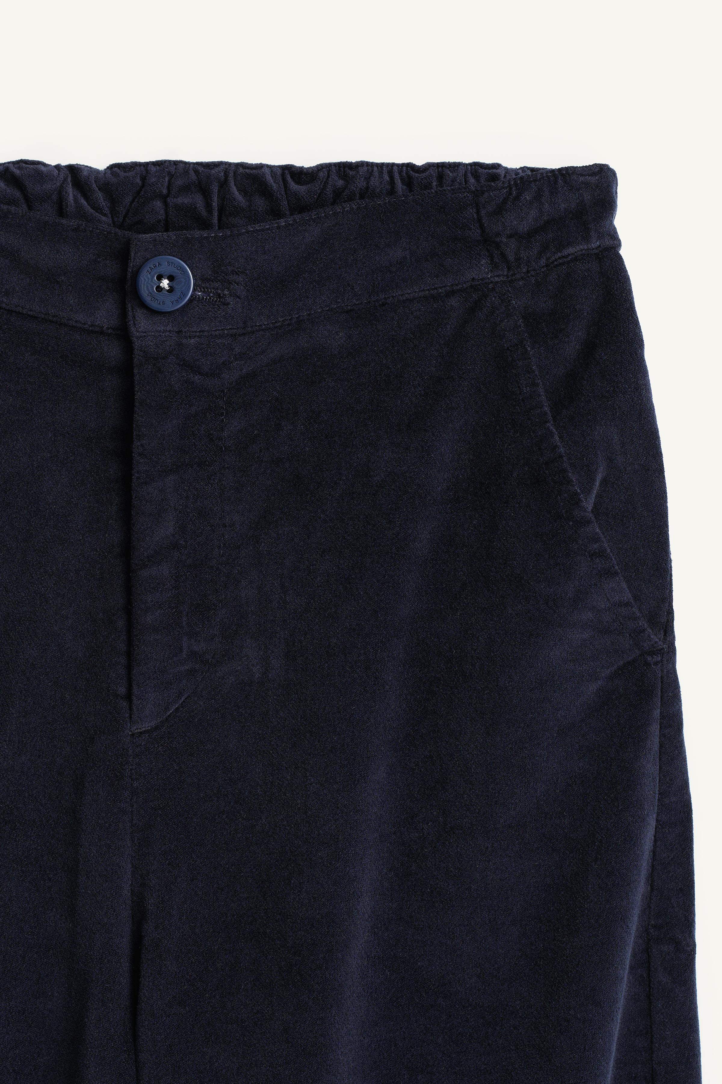 LIMITED EDITION VELVET BAGGY PANTS WITH MODAL