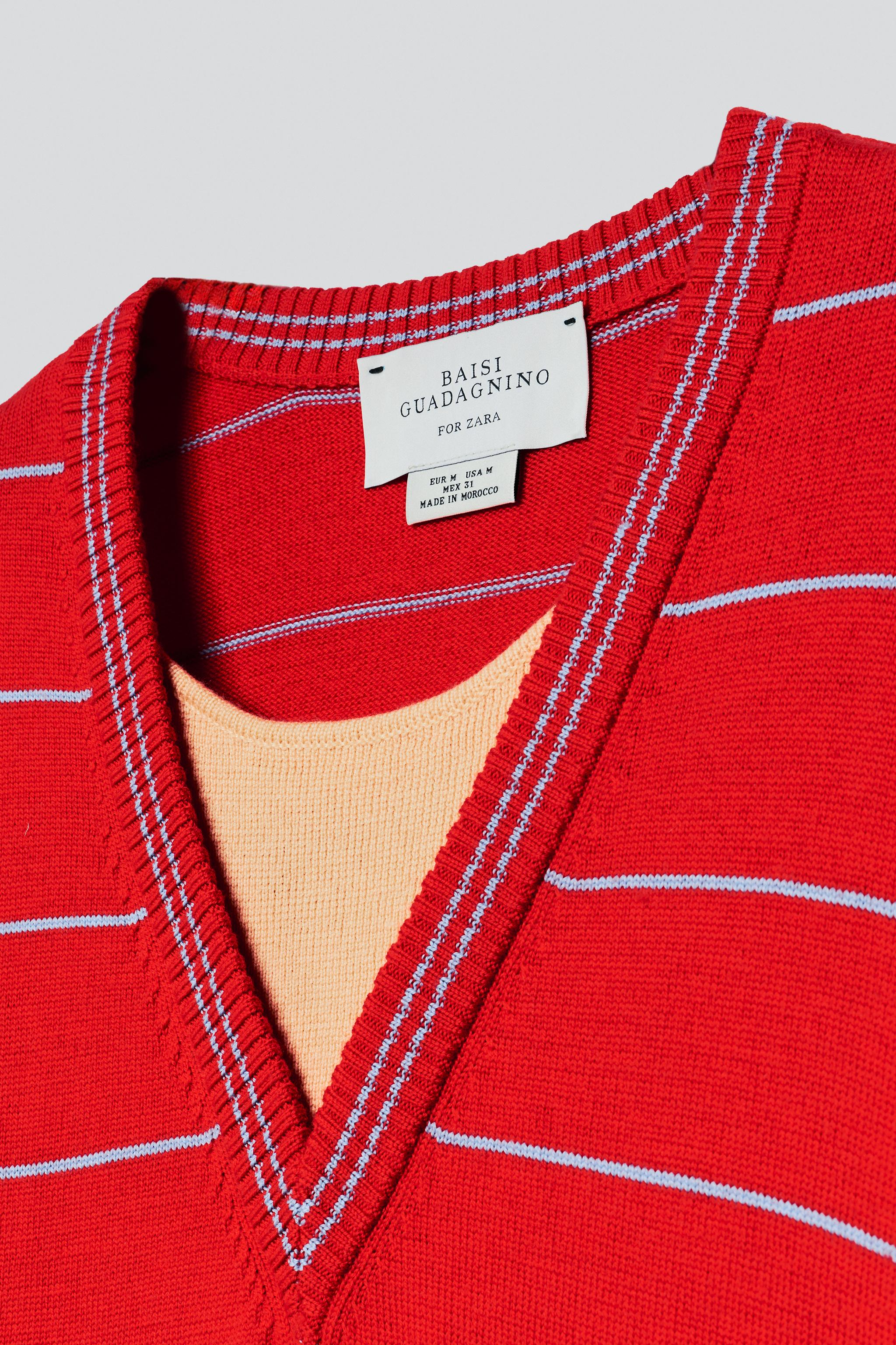 100% WOOL STRIPED JACQUARD JUMPER