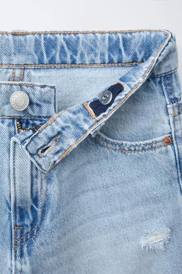 BERMUDA EN DENIM RELAXED BAGGY PIÈCE ÉTOILE - Bleu clair de Zara - Image 3