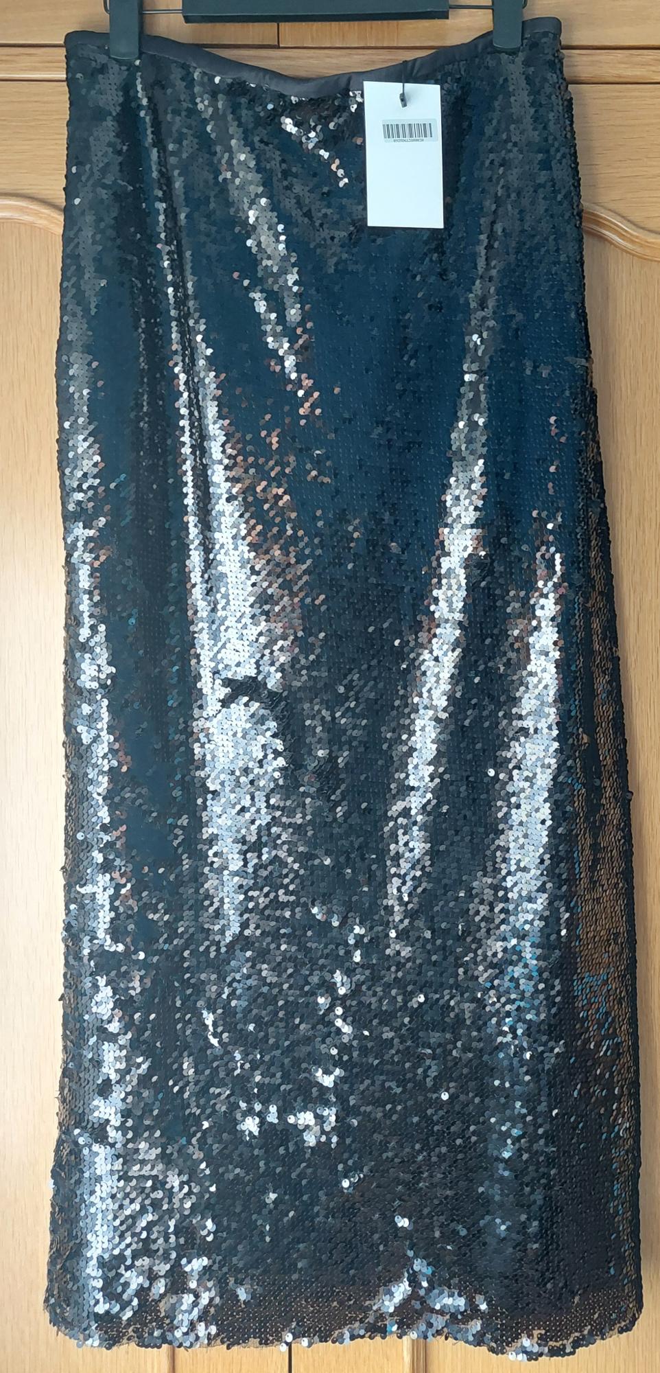 SEQUINNED MIDI SKIRT - Image 2