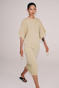 sachin and babi light blue dress ZARA SIZE M NEW WOMAN SS25 ZW COLLECTION EMBROIDERED DRESS Ecru | 6895/044 main image 1