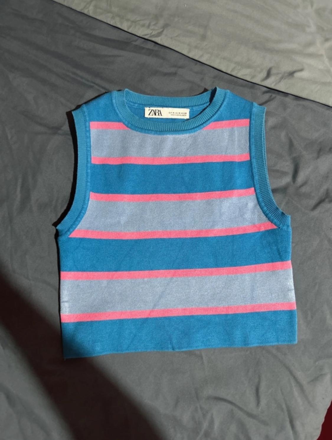 BASIC CROPPED KNIT TOP - Image 2