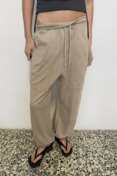 JOGGER TROUSERS WITH POCKETS - Beige by Zara
