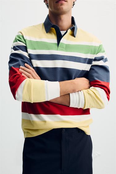 STRIPED POLO SHIRT - Multicoloured by Zara