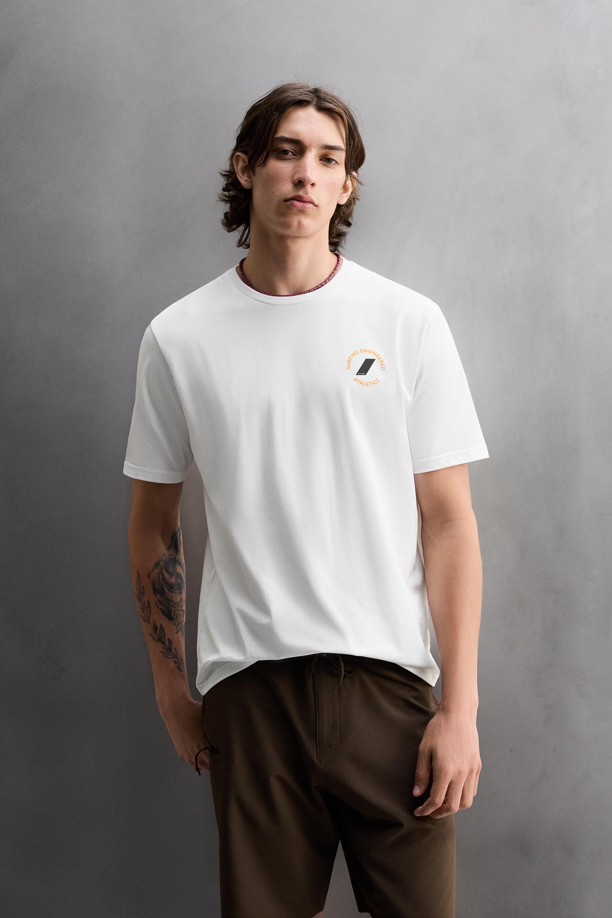 Tシャツ(131353) SURFBOARD PRINT T-SHIRT - White | ZARA United States