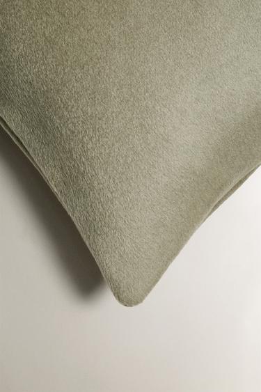 HOUSSE DE COUSSIN EN LAINE - Vert de Zara - Image 1