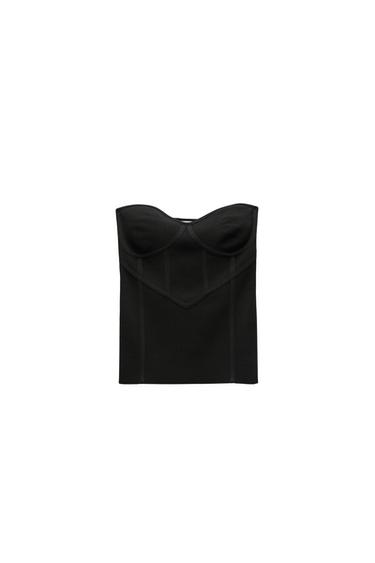 KNIT BUSTIER TOP