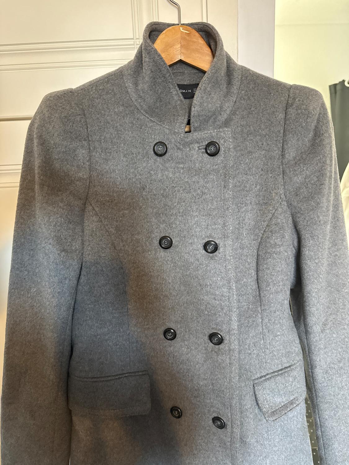 WOOL BLEND DOUBLE-BREASTED COAT - Image 2