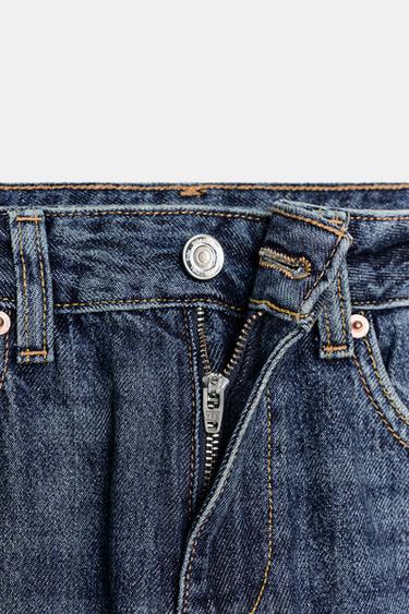 Z1975 WIDE-LEG CROPPED HIGH-WAIST JEANS - Blue by Zara - Image 9