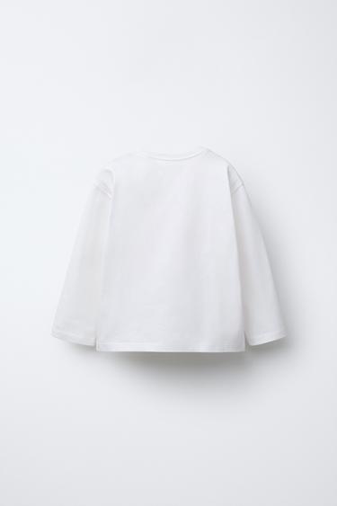 HAUT À IMPRIMÉ EN RELIEF - Blanc cassé de Zara - Image 1
