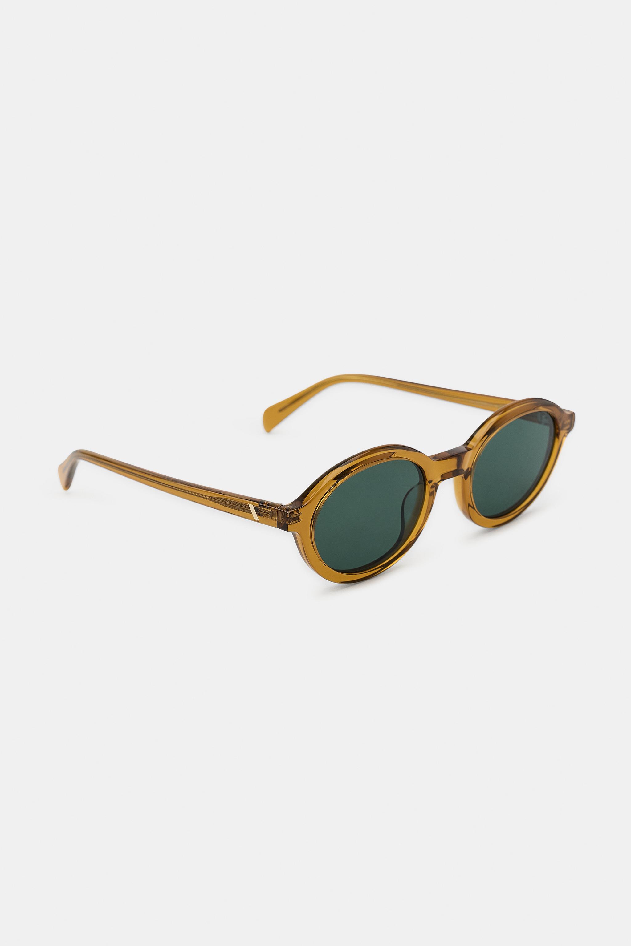 PREPPY OVAL SUNGLASSES — Yellow