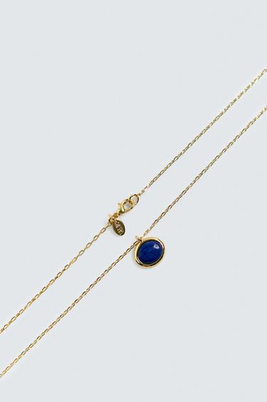 STONE PENDANT NECKLACE - Gold by Zara - Image 2