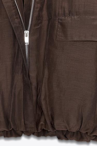 VESTE MATELASSÉE À POCHES ZW COLLECTION - Marron de Zara - Image 8