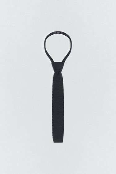 SOSHIOTSUKI x ZARA 100% 울 니트 넥타이 - Zara의 그레이 - 이미지 0