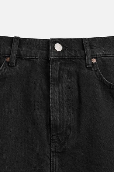 MINI DENIM SHORTS - Black by Zara - Image 6