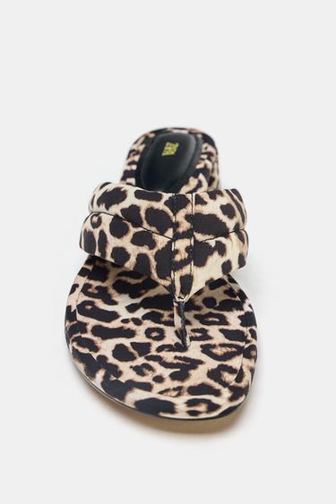 ANIMAL PRINT HEELED SANDALS - Leopard by Zara - Image 3