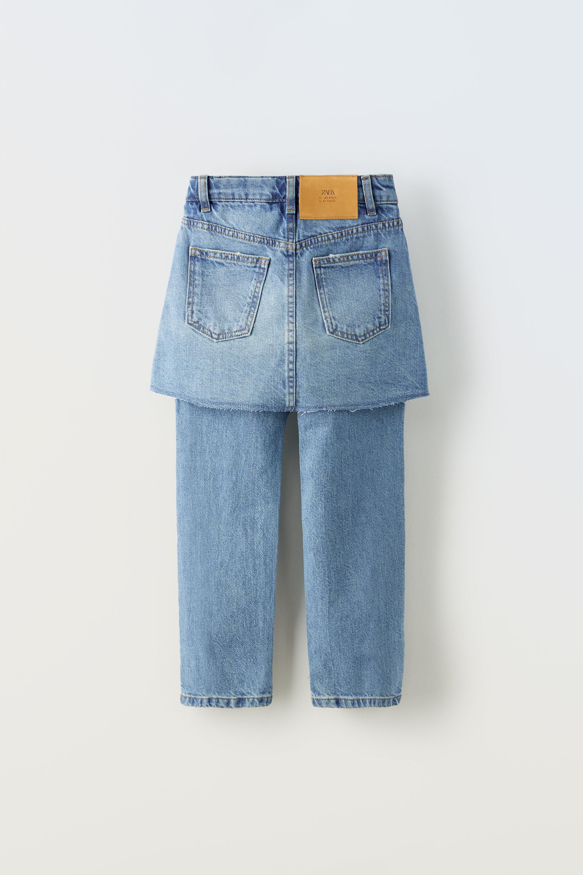 High waisted hotsell jean skirt zara