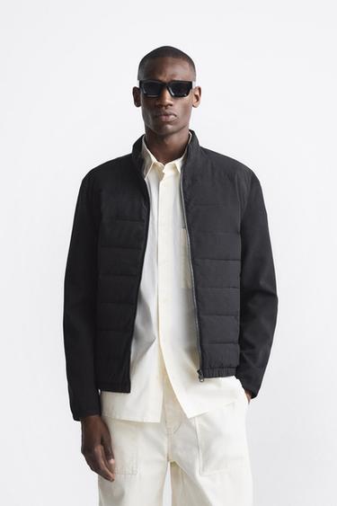 COMBINED PUFFER JACKET - Black by Zara
