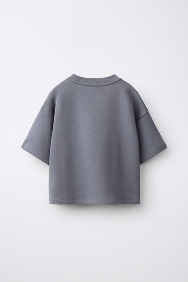 INTERLOCK PLAIN T-SHIRT — Blue 2