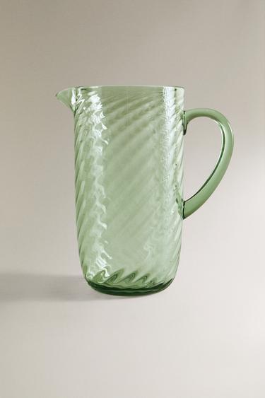 WAVY ACRYLIC JUG - Green by Zara - Image 0