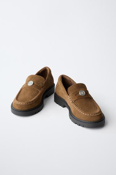 CHAMPION ® X ZARA LEATHER LOAFERS - Brown by Zara - Image 2