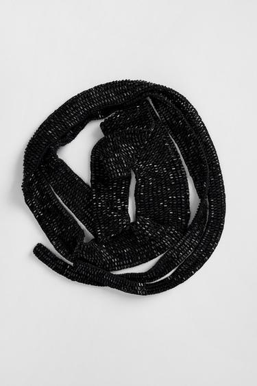 FOULARD CRAVATE FANTAISIE KATE MOSS X ZARA - Noir de Zara - Image 3