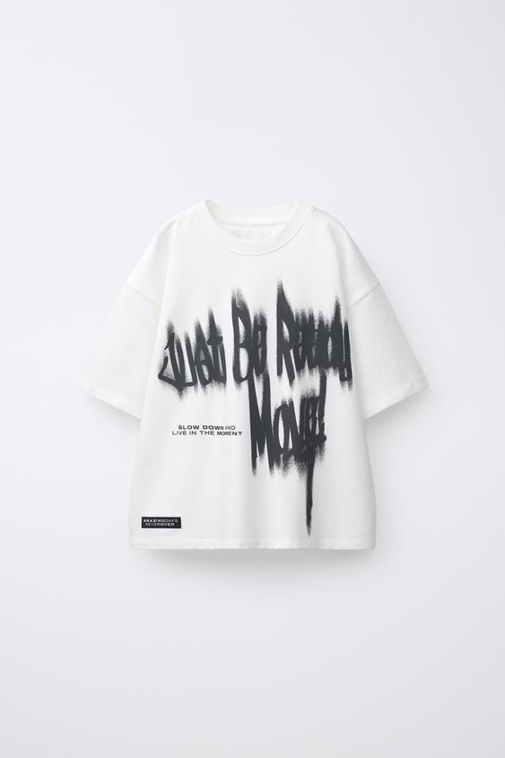 GRAFFITI SWEATSHIRT - White by Zara - Image 0
