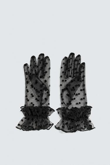 GANTS SEMI-TRANSPARENTS À POIS HARRY LAMBERT FOR ZARA X DISNEY - Noir de Zara - Image 2