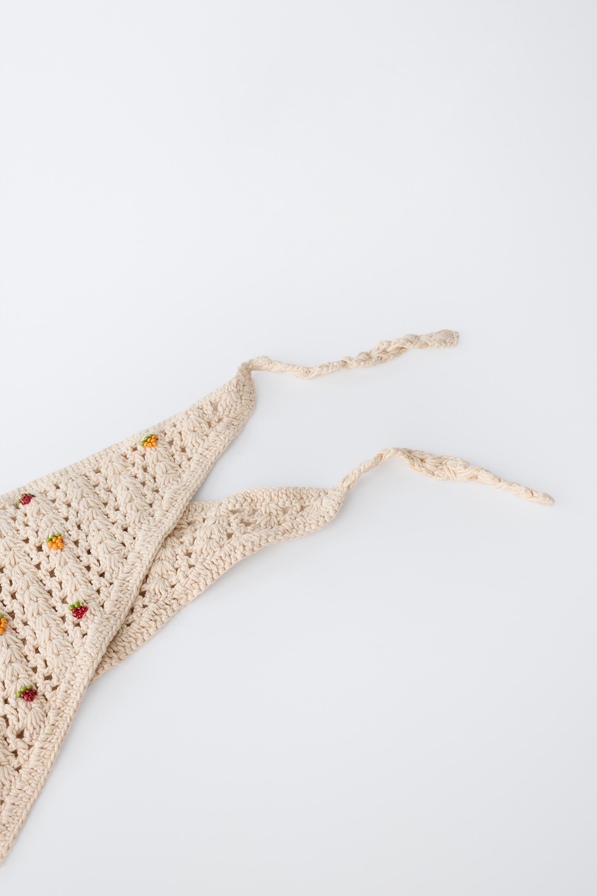 Детские аксессуары Zara CROCHET FRUIT KNIT BANDANA — фото 2