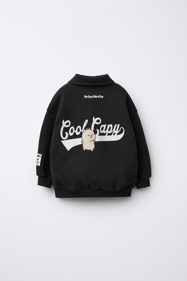 PRINTED POLO SHIRT WITH CAPYBARA CAPYFUN © PATCH - Black by Zara