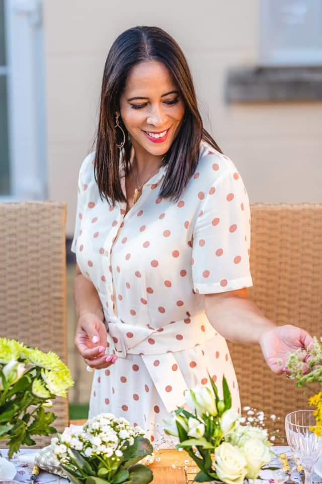 LONG POLKA DOT DRESS - Image 6