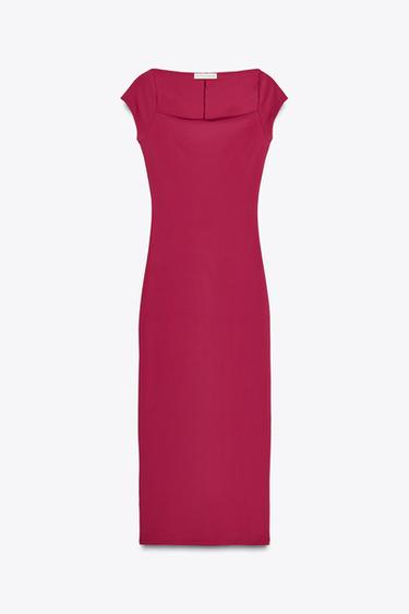 FITTED CREPE DRESS