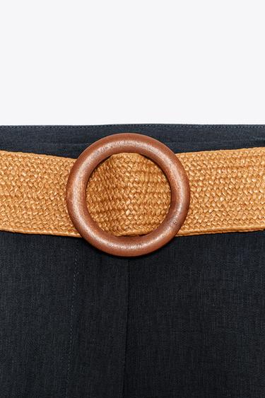 BERMUDA PINCES CEINTURE - Bleu marine de Zara - Image 6