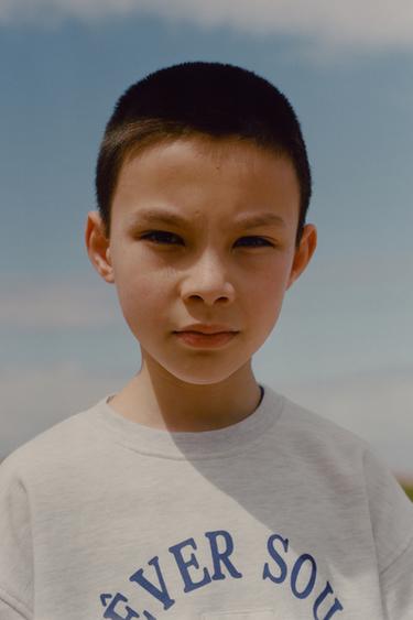 JOGGING SLOGAN T-SHIRT - Grey marl by Zara