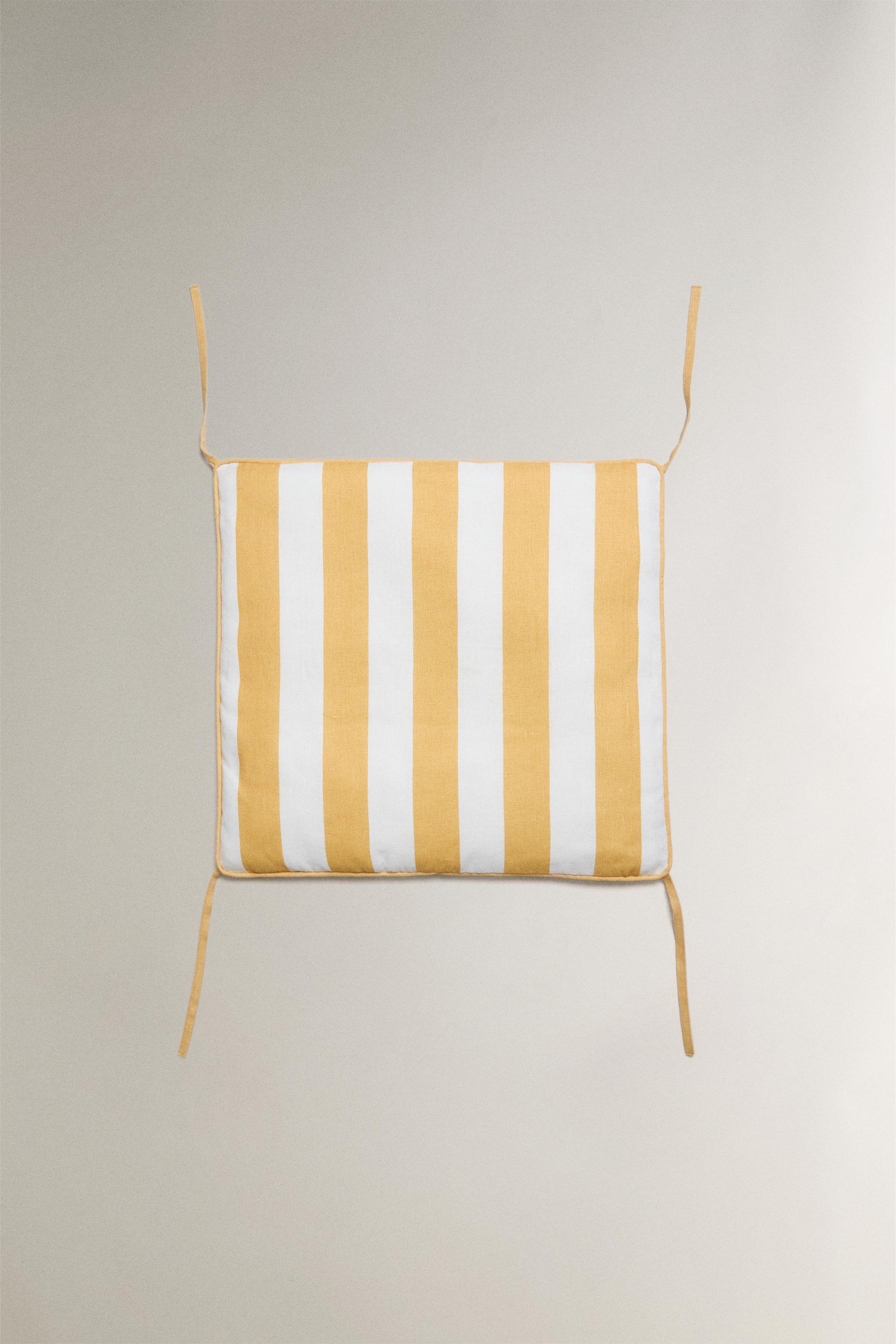 STRIPED ARMCHAIR BACK CUSHION