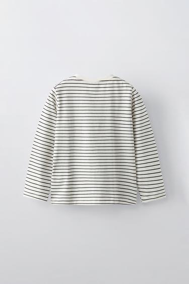 STRIPED APPLIQUÉ T-SHIRT - Stripes by Zara - Image 2