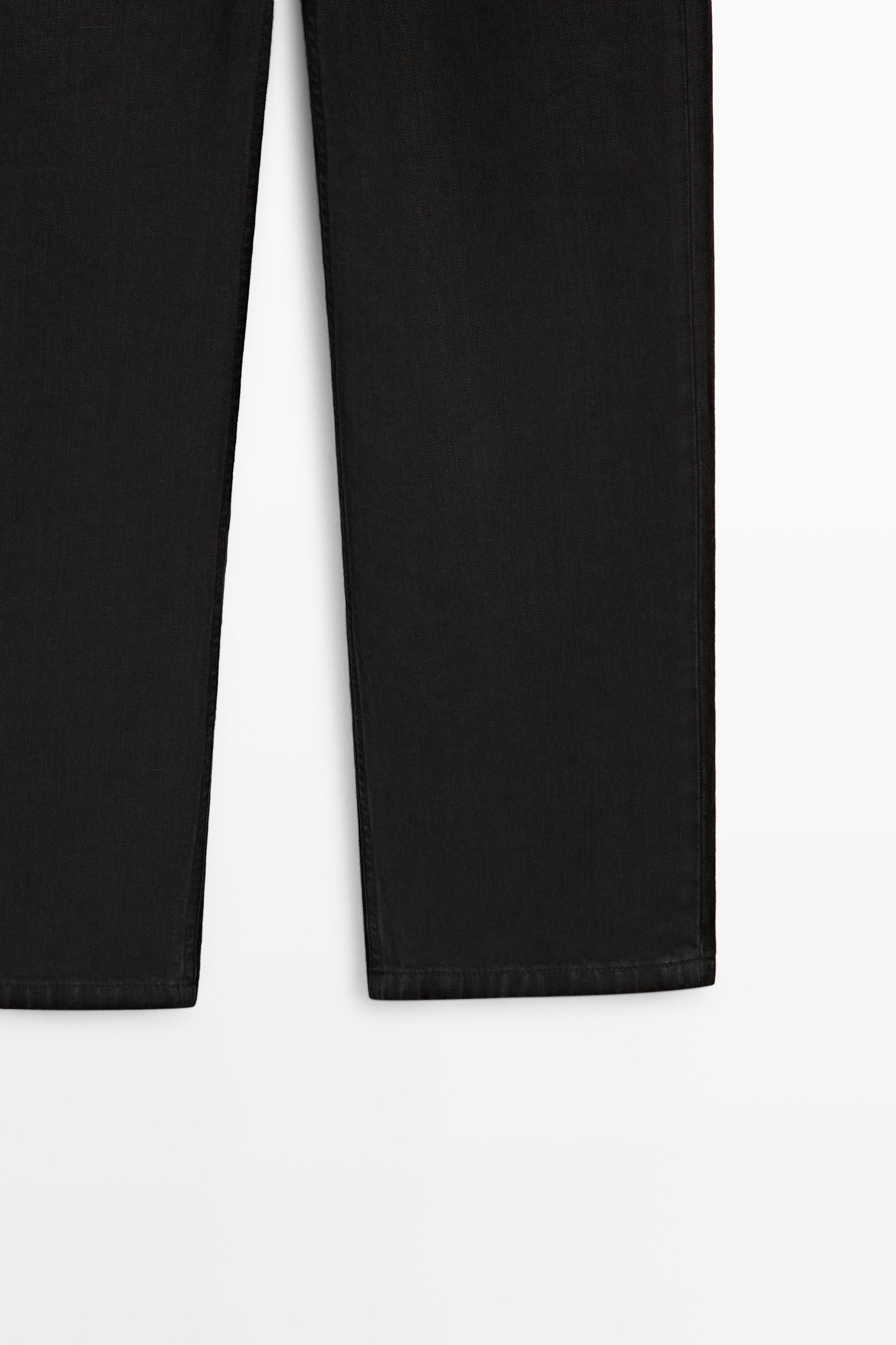 Low-rise cropped straight-leg jeans