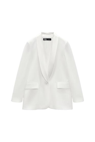 COMBINATION SATIN EFFECT BLAZER