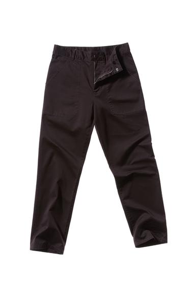 RELAXED-FIT TROUSERS - Dark brown by Zara