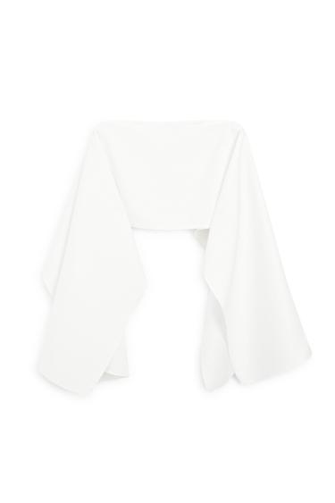 Cape légère asymétrique - STUDIO - Blanc de Zara