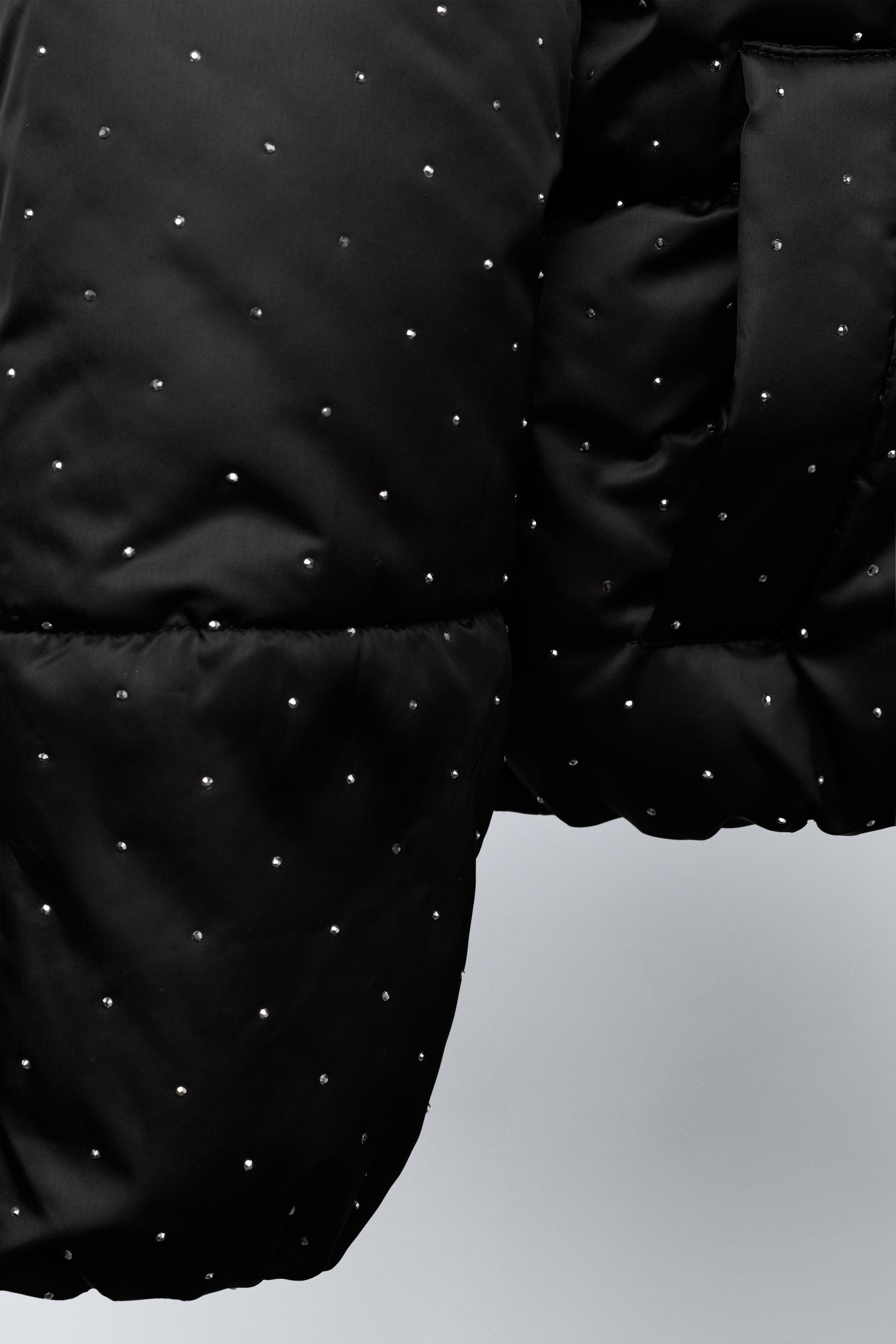 RHINESTONE PUFFER JACKET