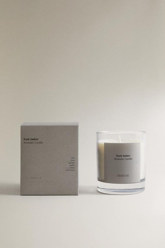 (200 G) VELA AROMÁTICA DARK AMBER - Marrom / Toupeira da Zara - Imagem 0